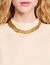 Knit crop top with necklace