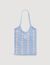 Two-tone crochet bag