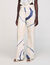 Wide-leg striped jeans