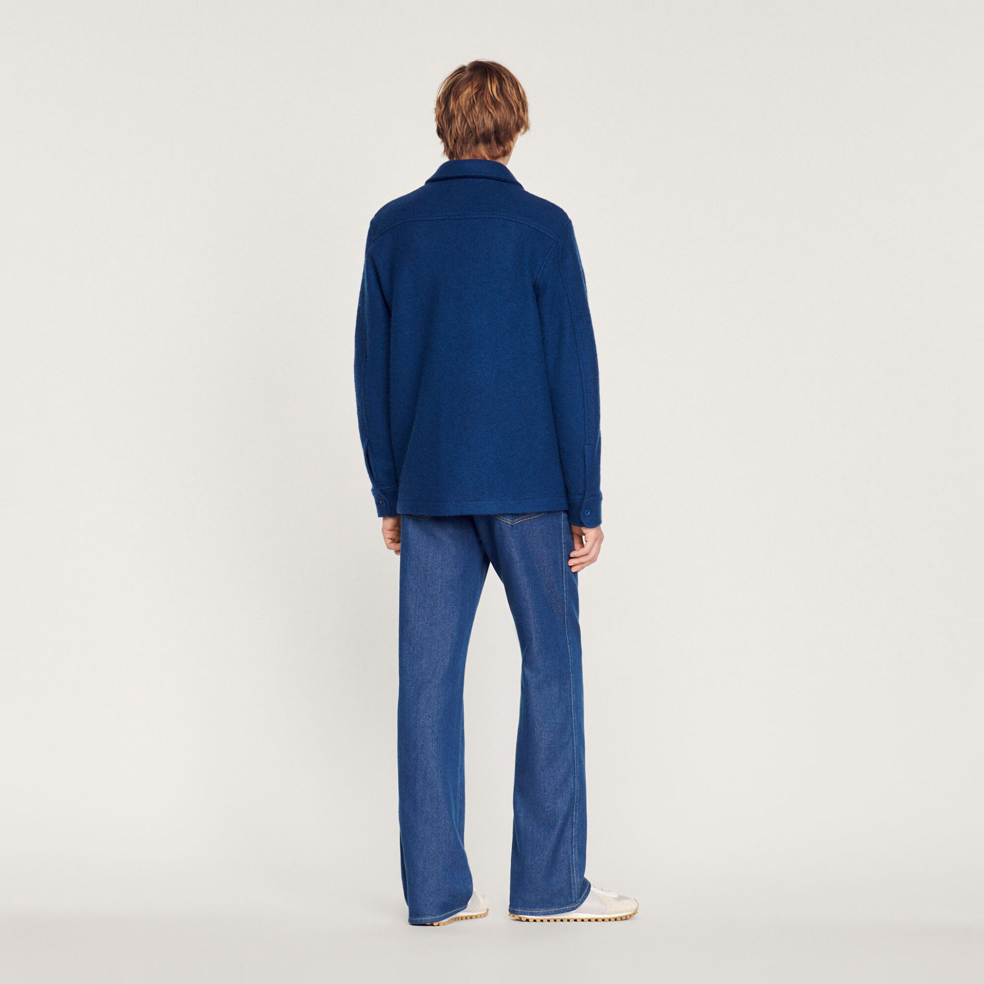Boiled wool overshirt