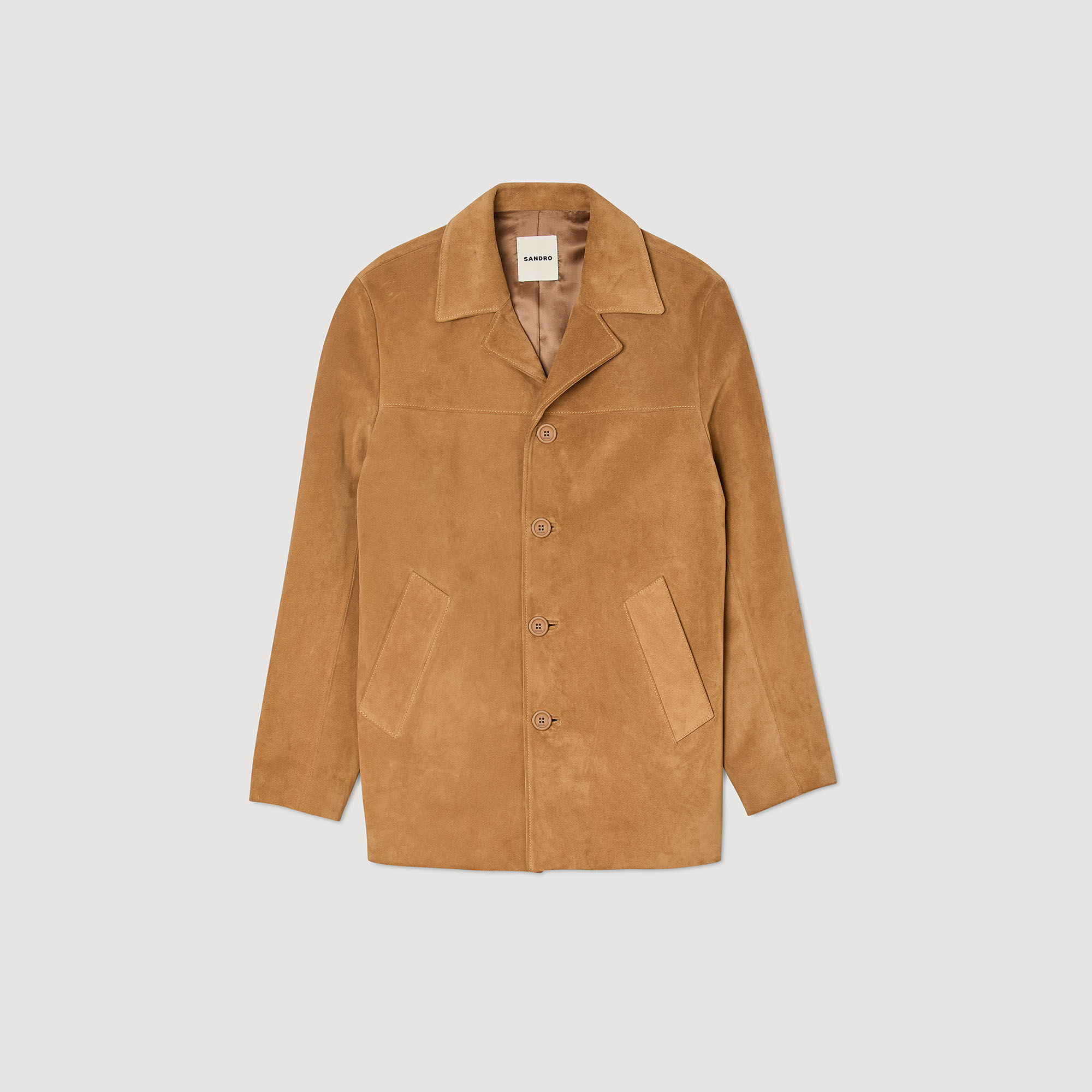 Split leather jacket