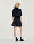 Cropped tweed short-sleeved jacket