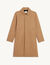 Long coat with raglan sleeves