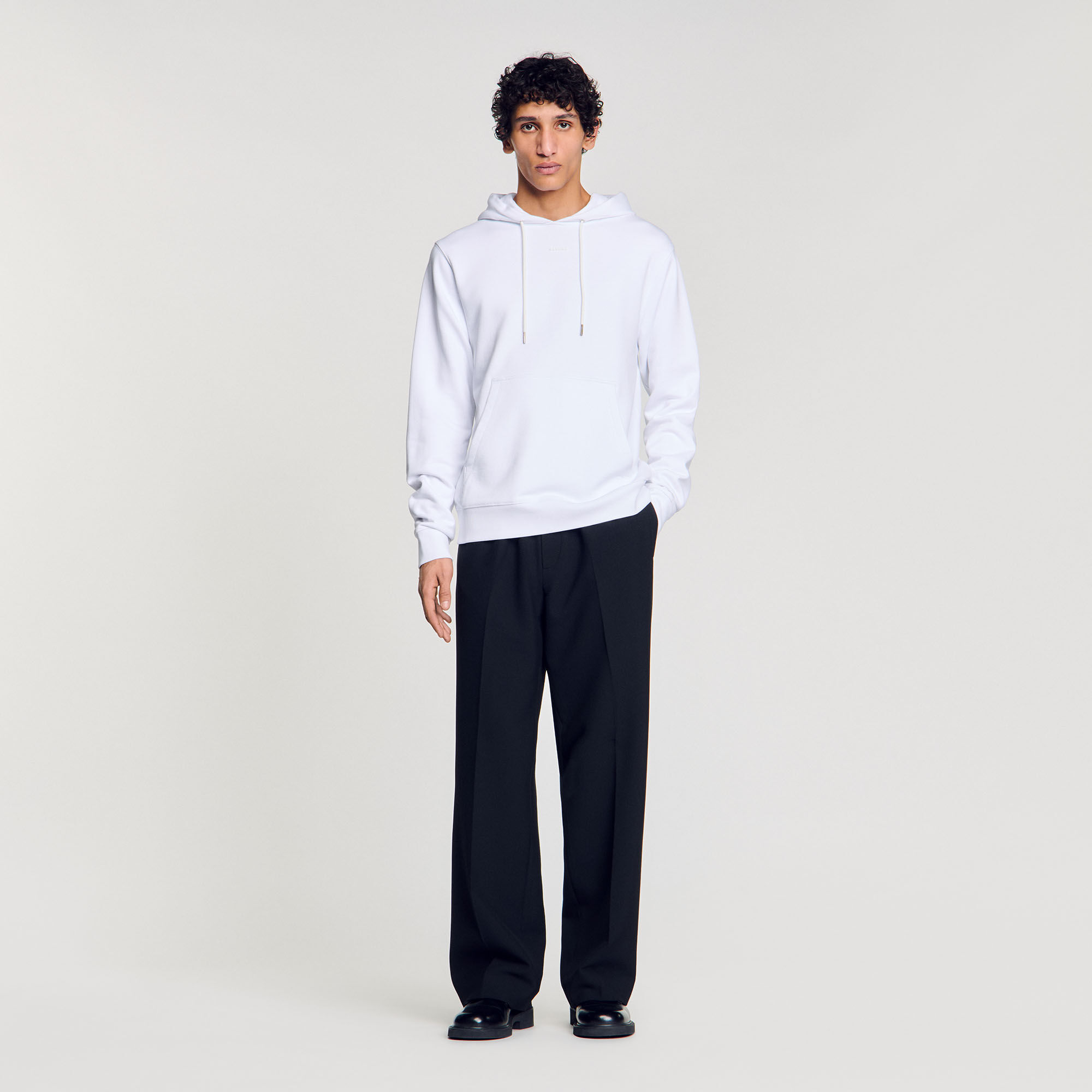 Sandro logo hoodie online