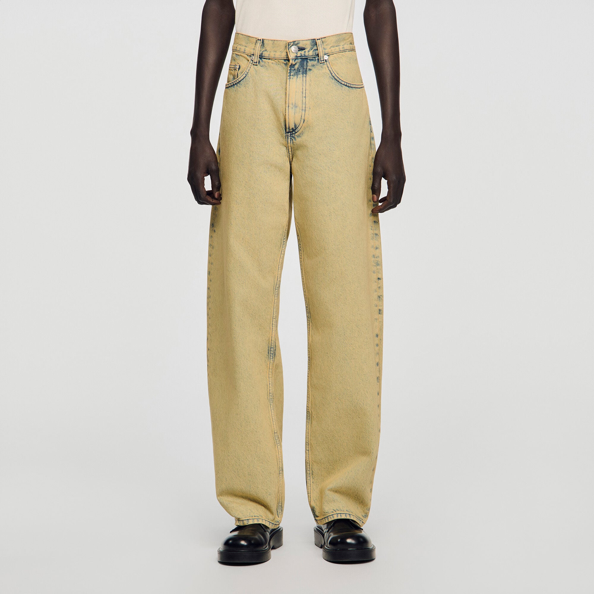Faded baggy jeans