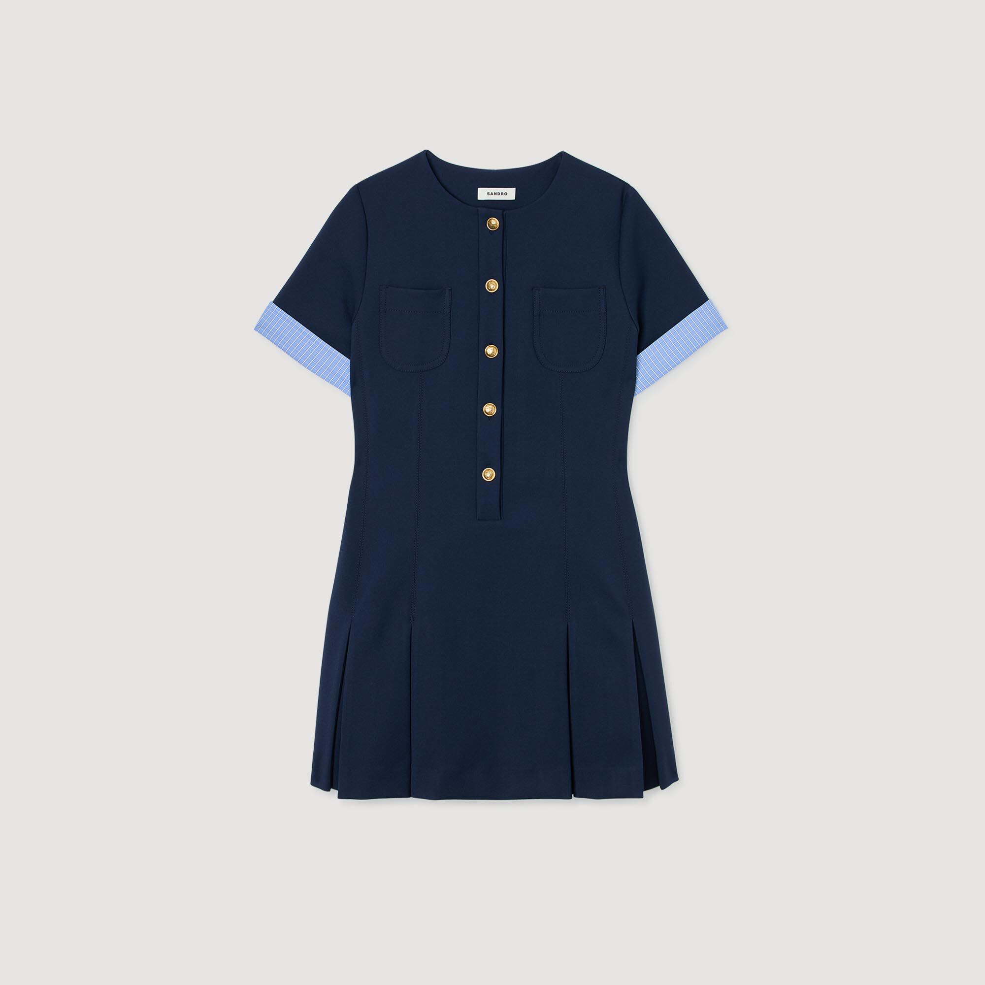 Short pleated dress