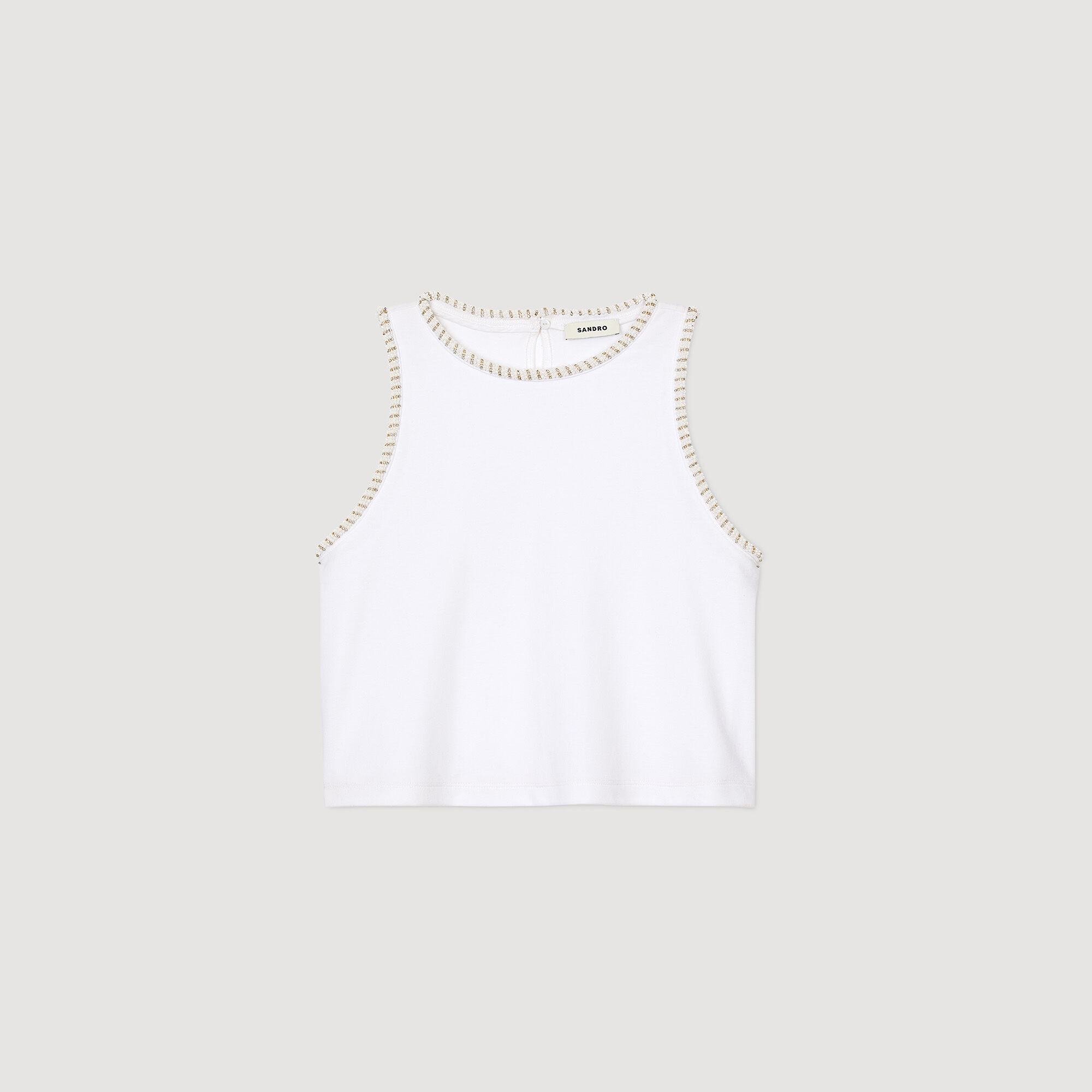 Beaded crop top