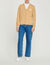 Wool cardigan with S patch