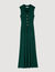 Knit dress with polo neck