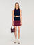 Two-tone knit top