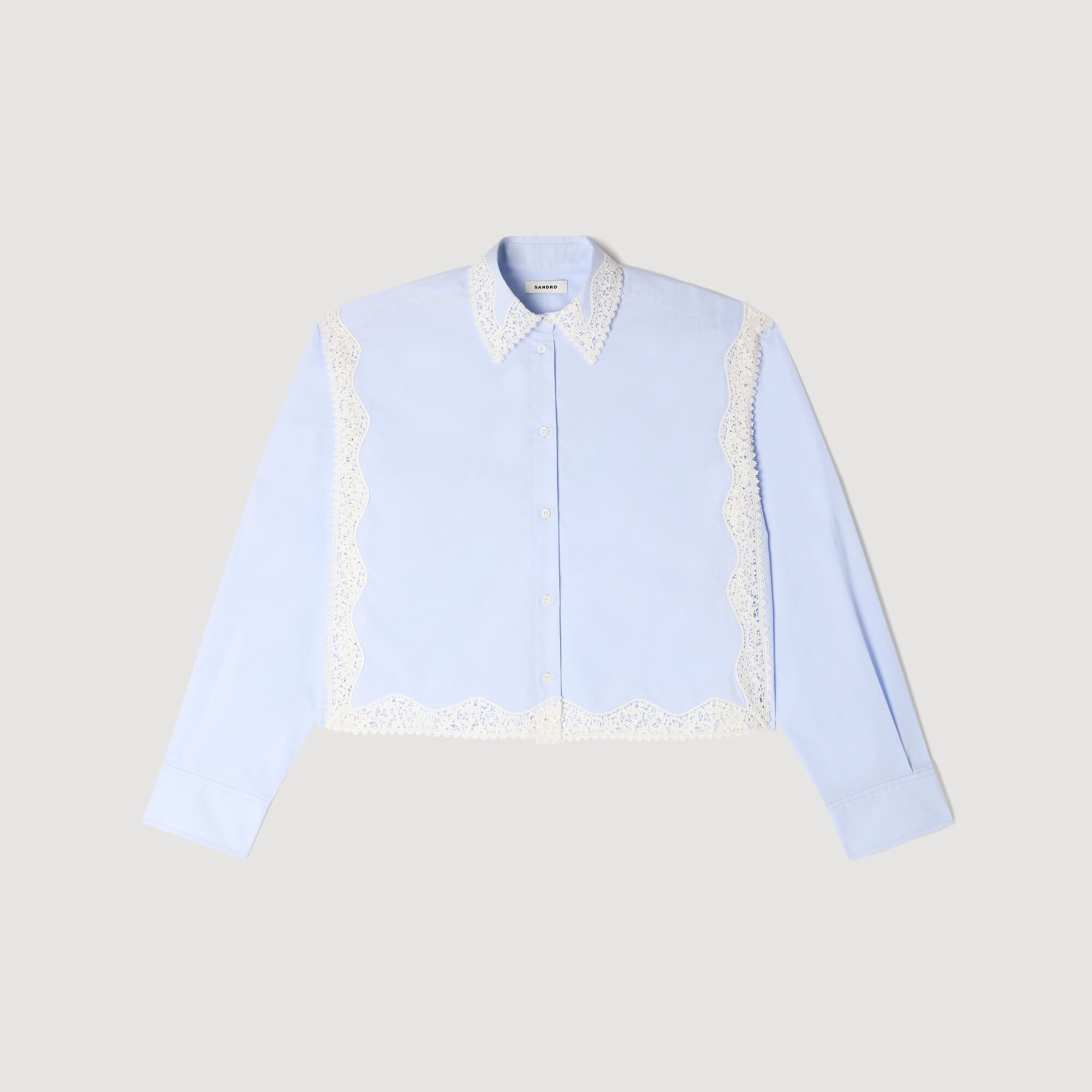 Lace detail shirt
