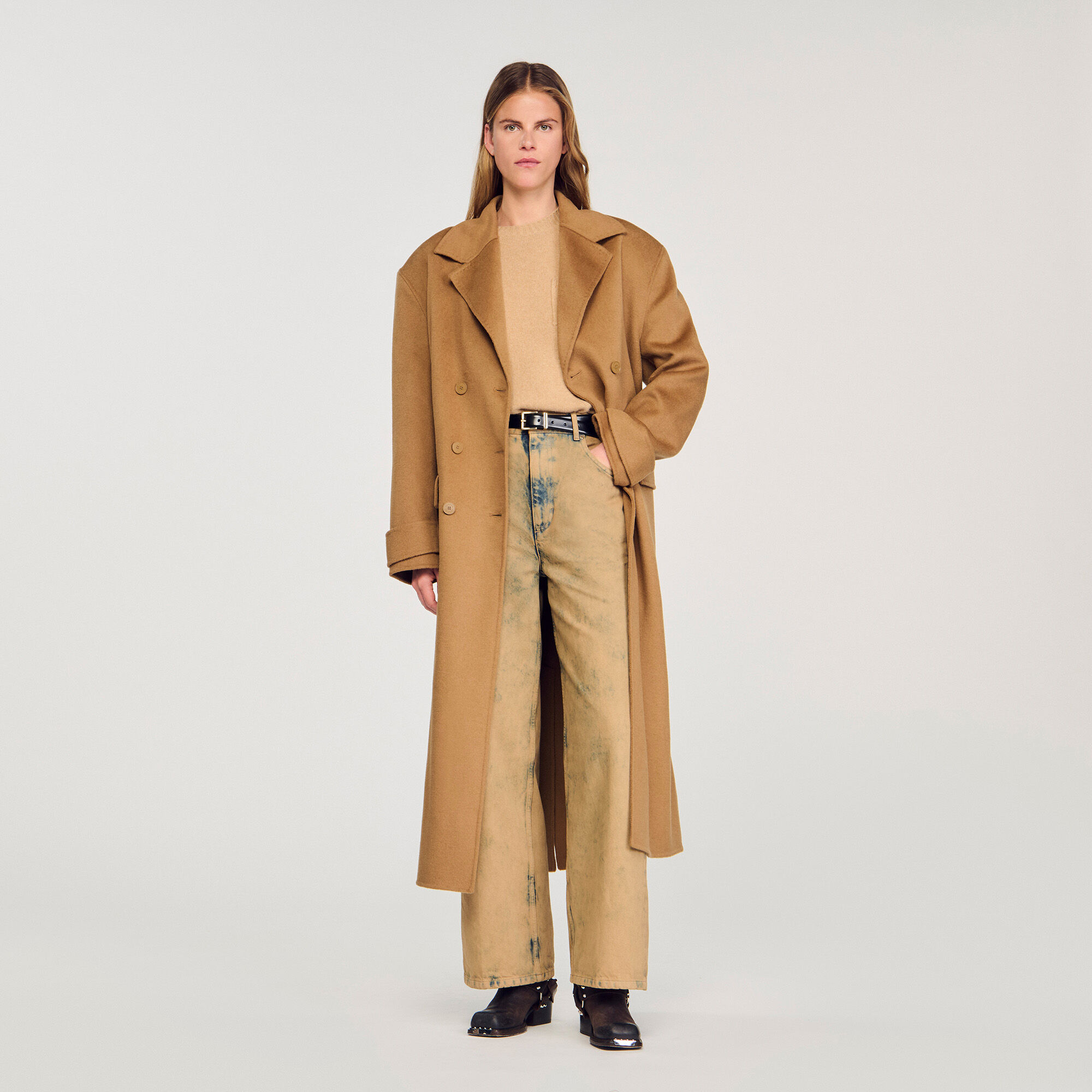 Oversized wool coat