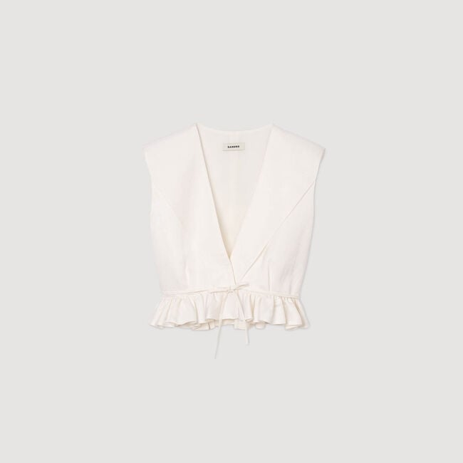 Ruffled crop top