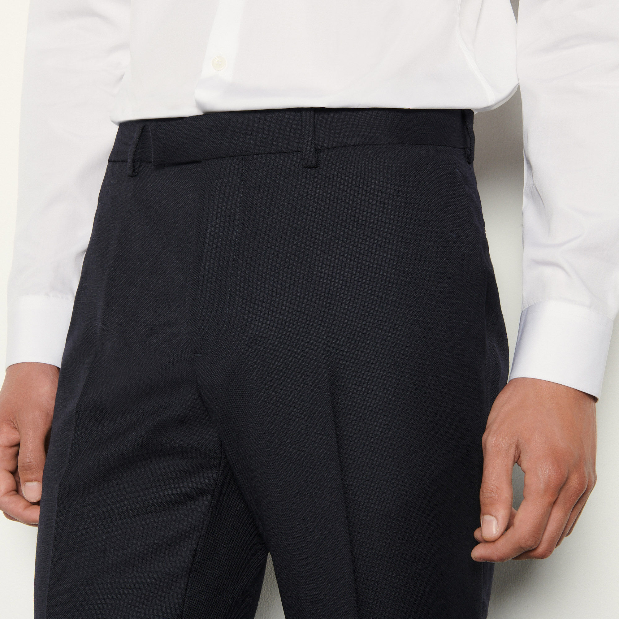 Virgin wool suit trousers