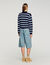 Striped polo jumper