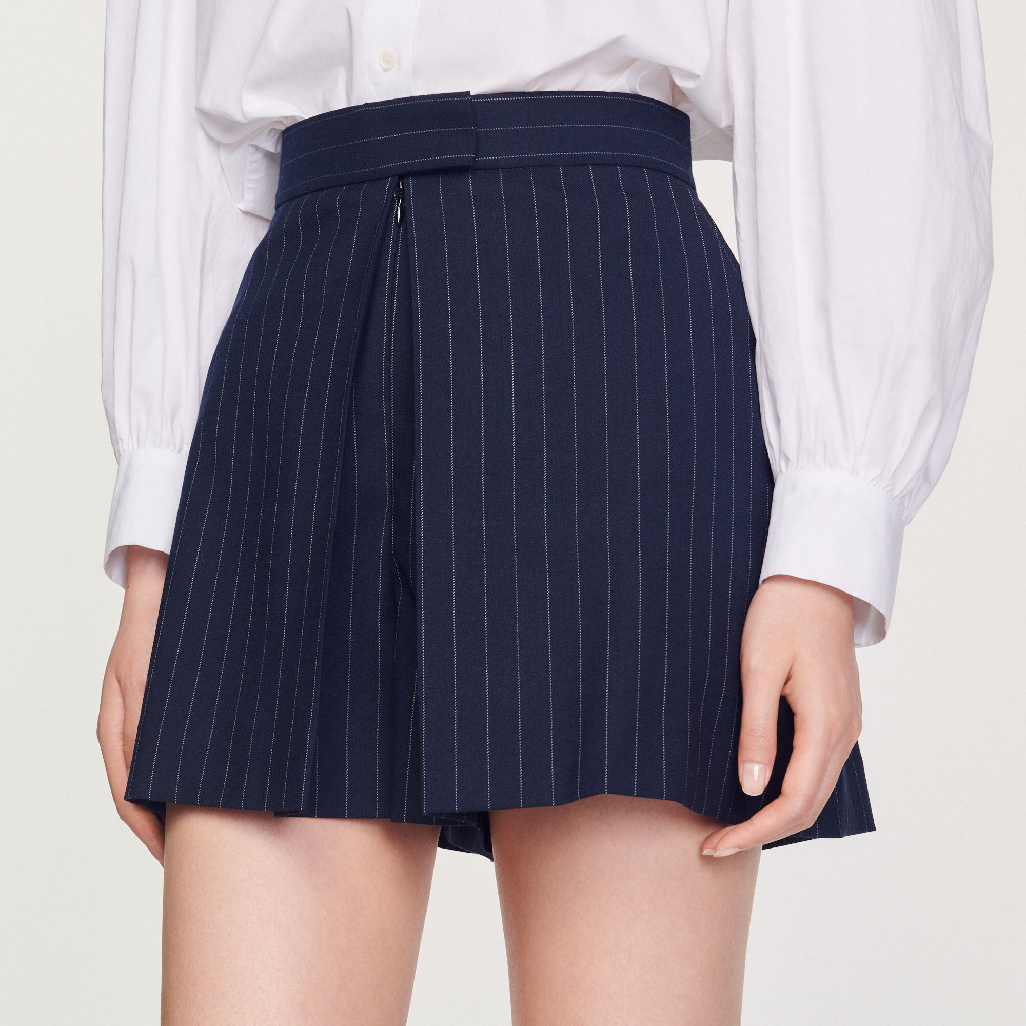 Striped tailored shorts