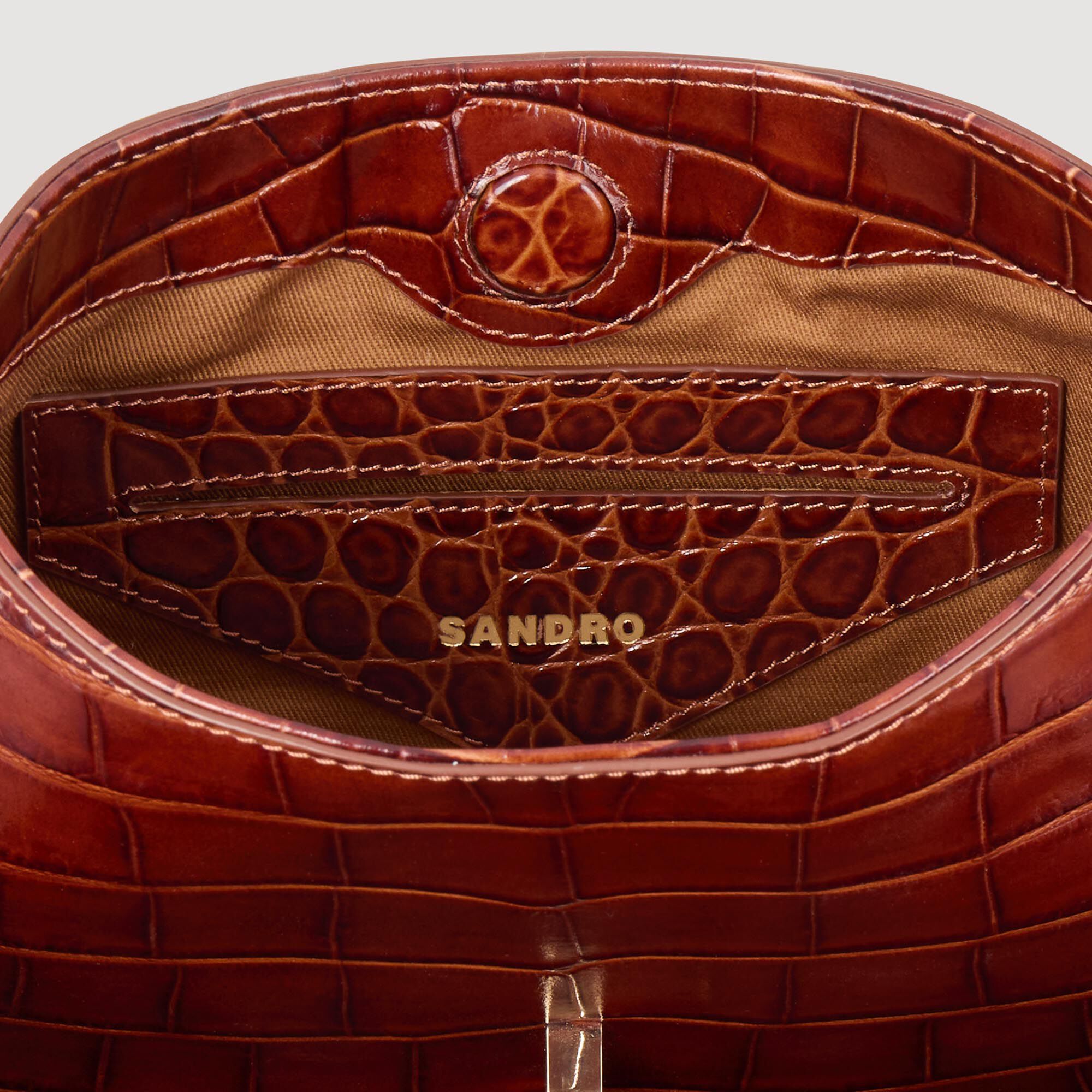 Mock croc leather Janet bag