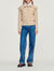Cropped knit sweater