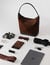 Suede and leather bag TANGOSO