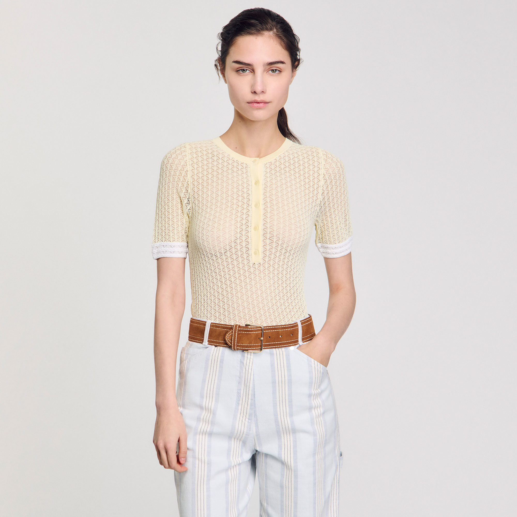 Short-sleeved jumper