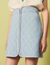 Short skirt with topstitching