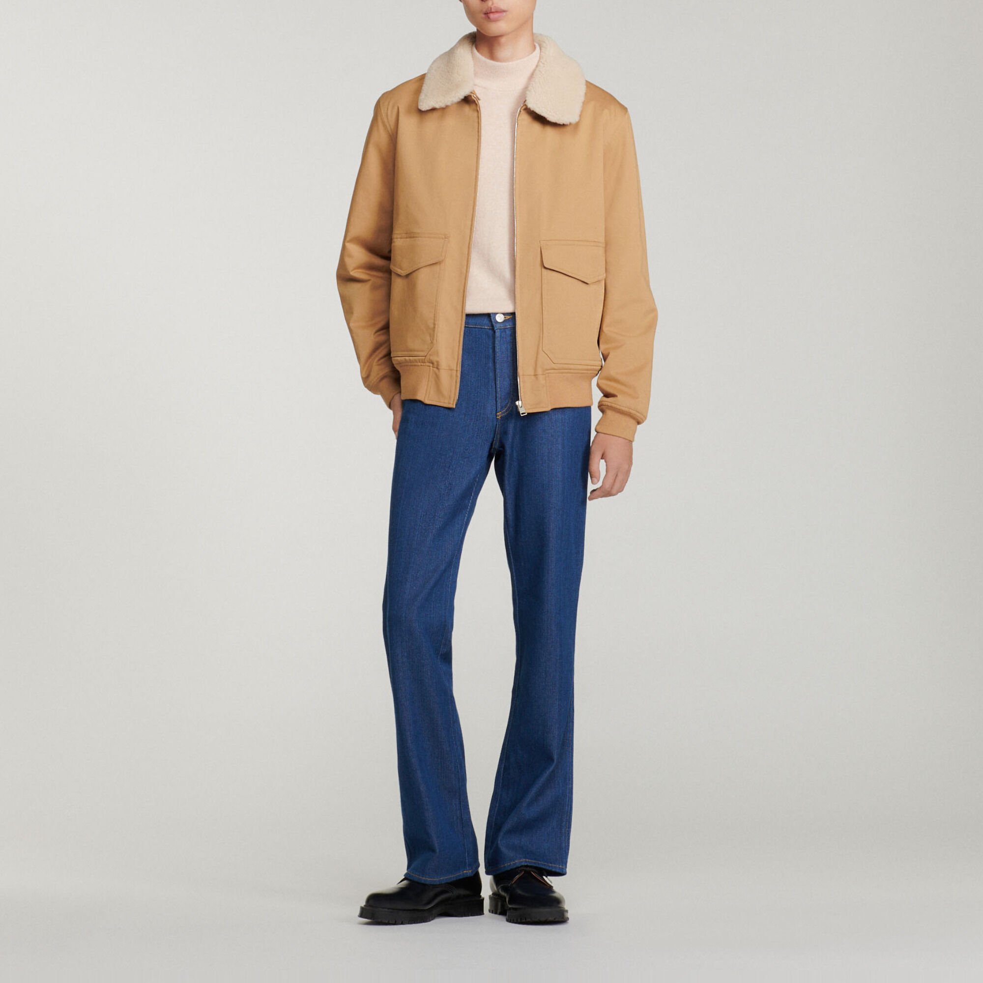 Cotton aviator jacket