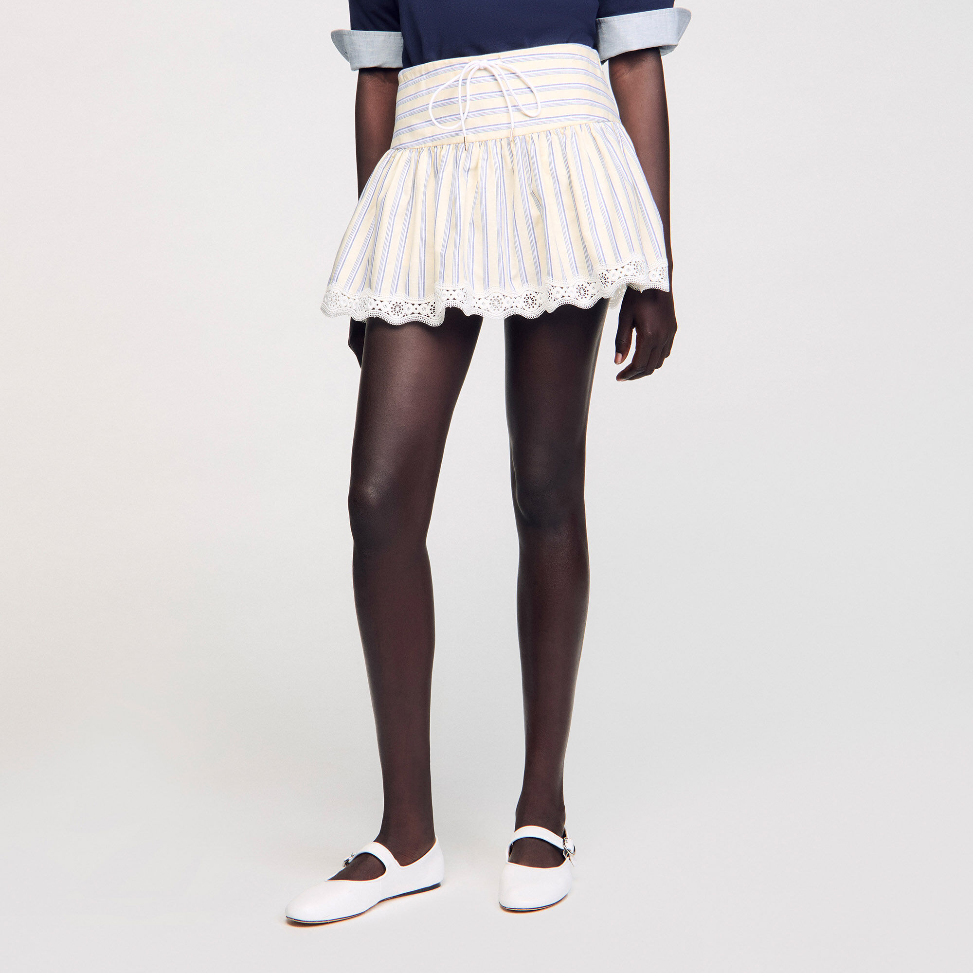 Striped skort