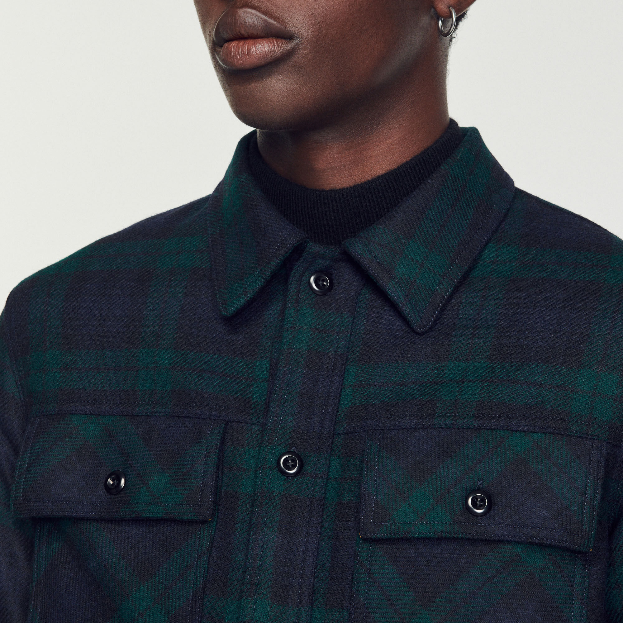 Wool overshirt