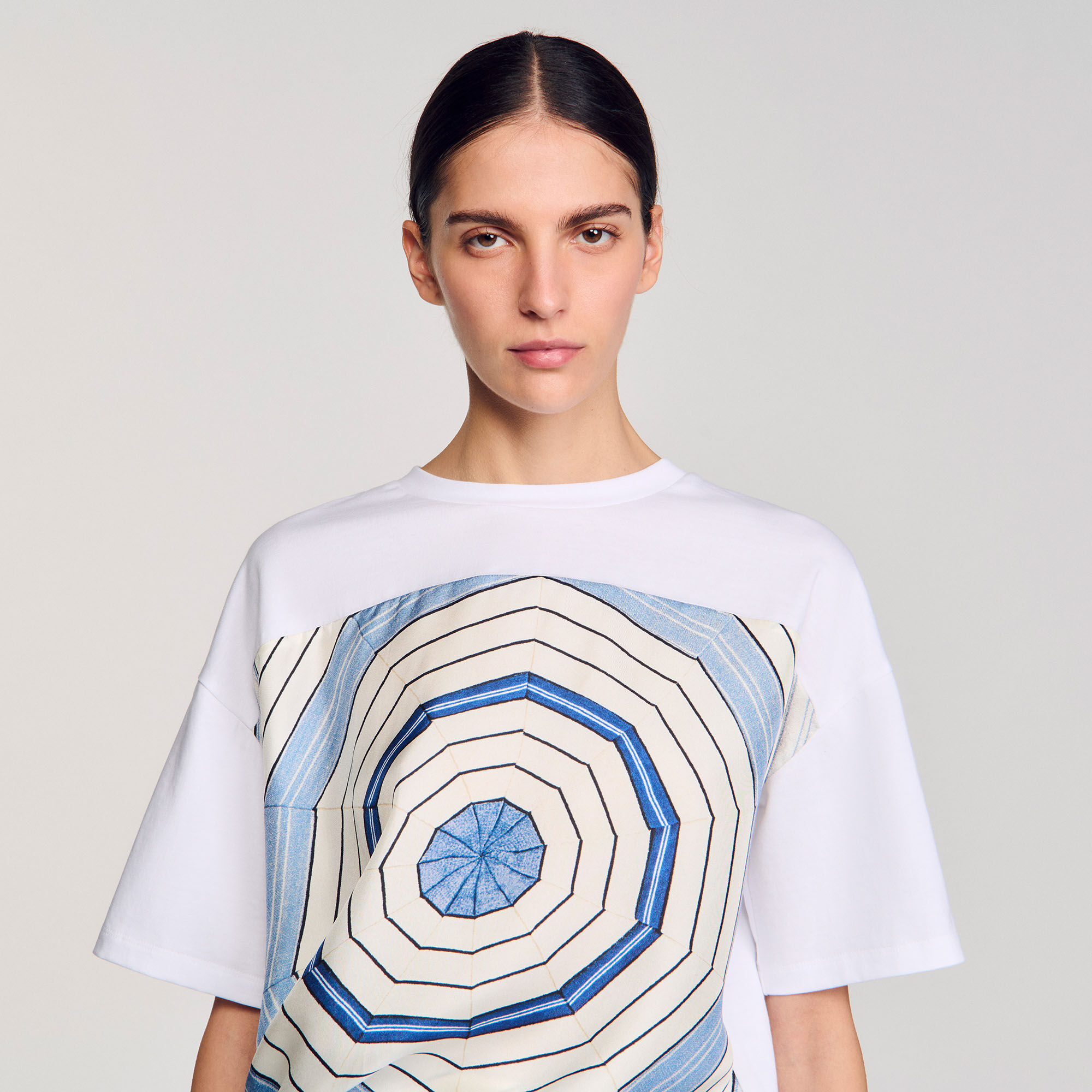 Spiral print T-shirt