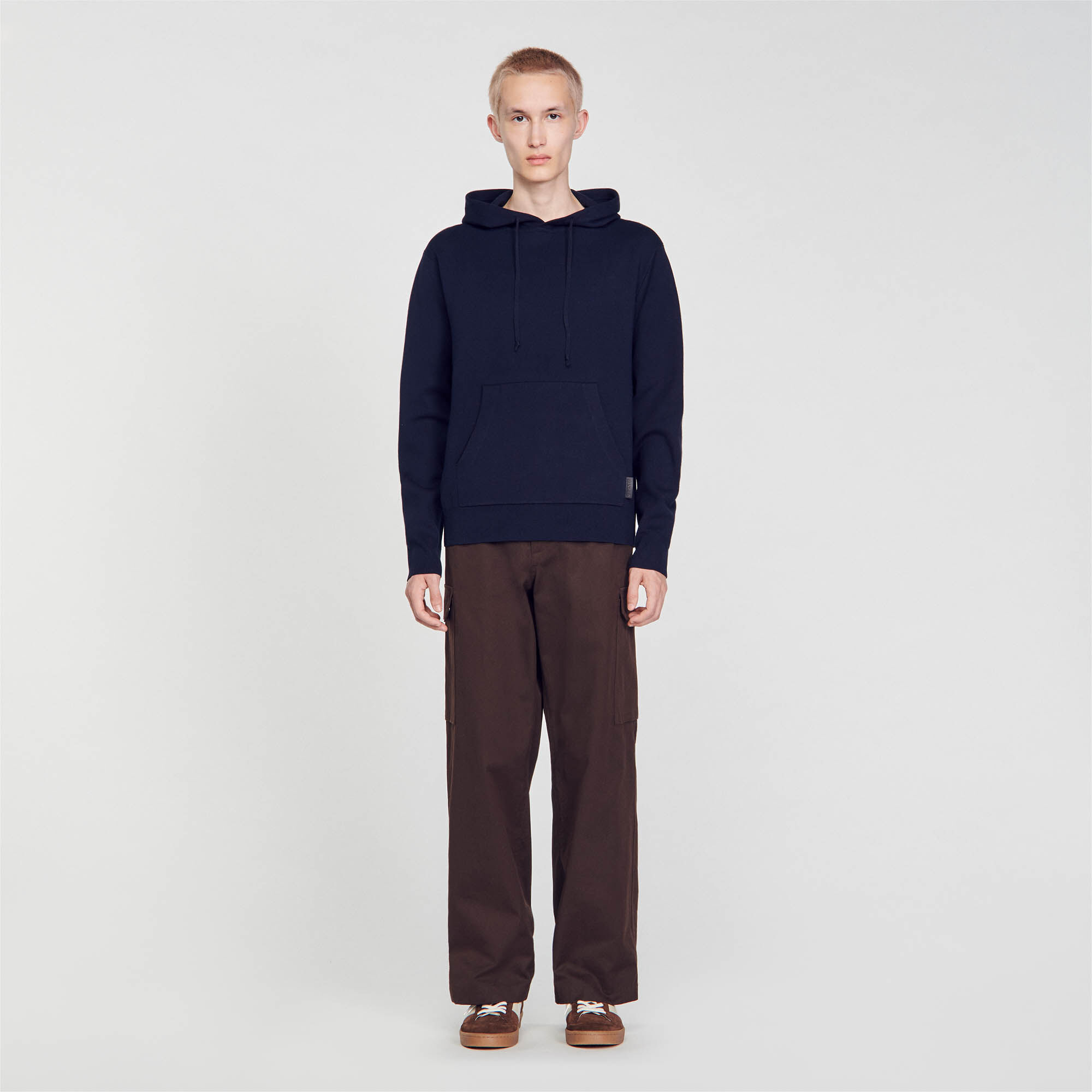 Knit hoodie