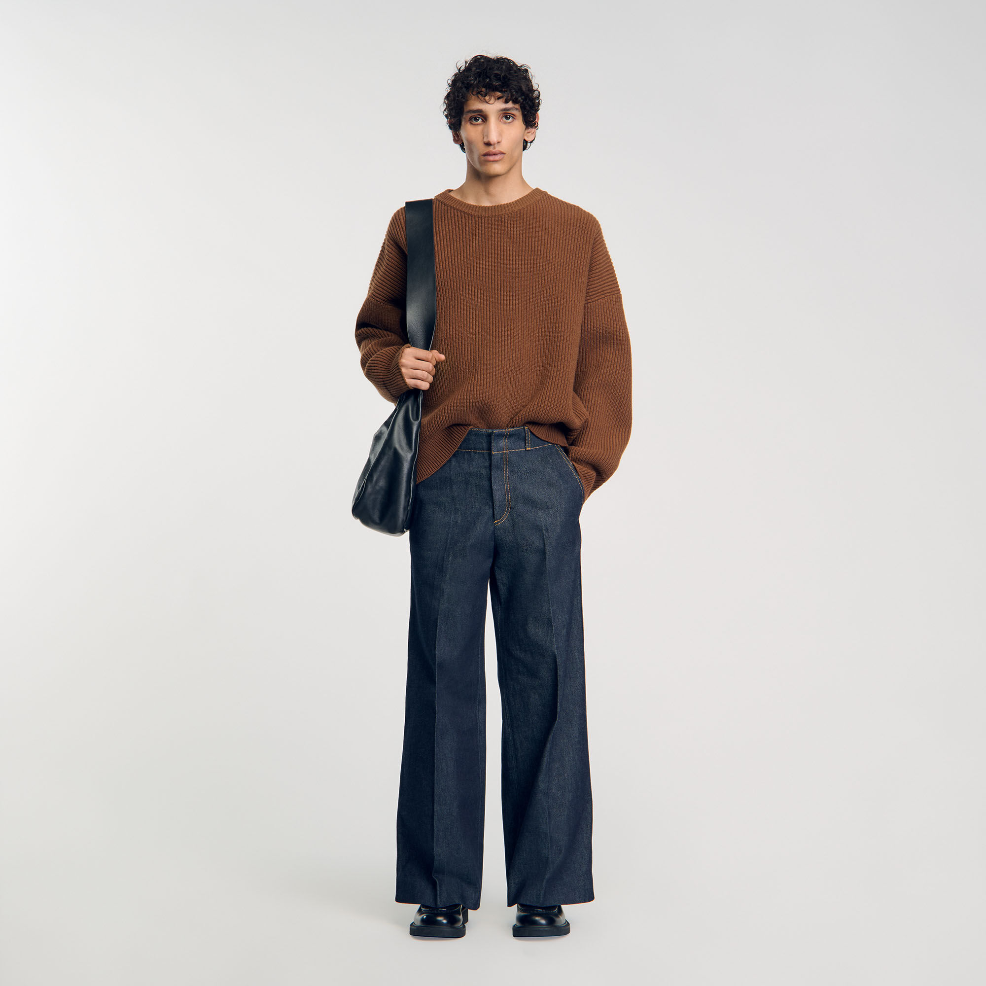 Wide leg jeans for Men Sandro Paris