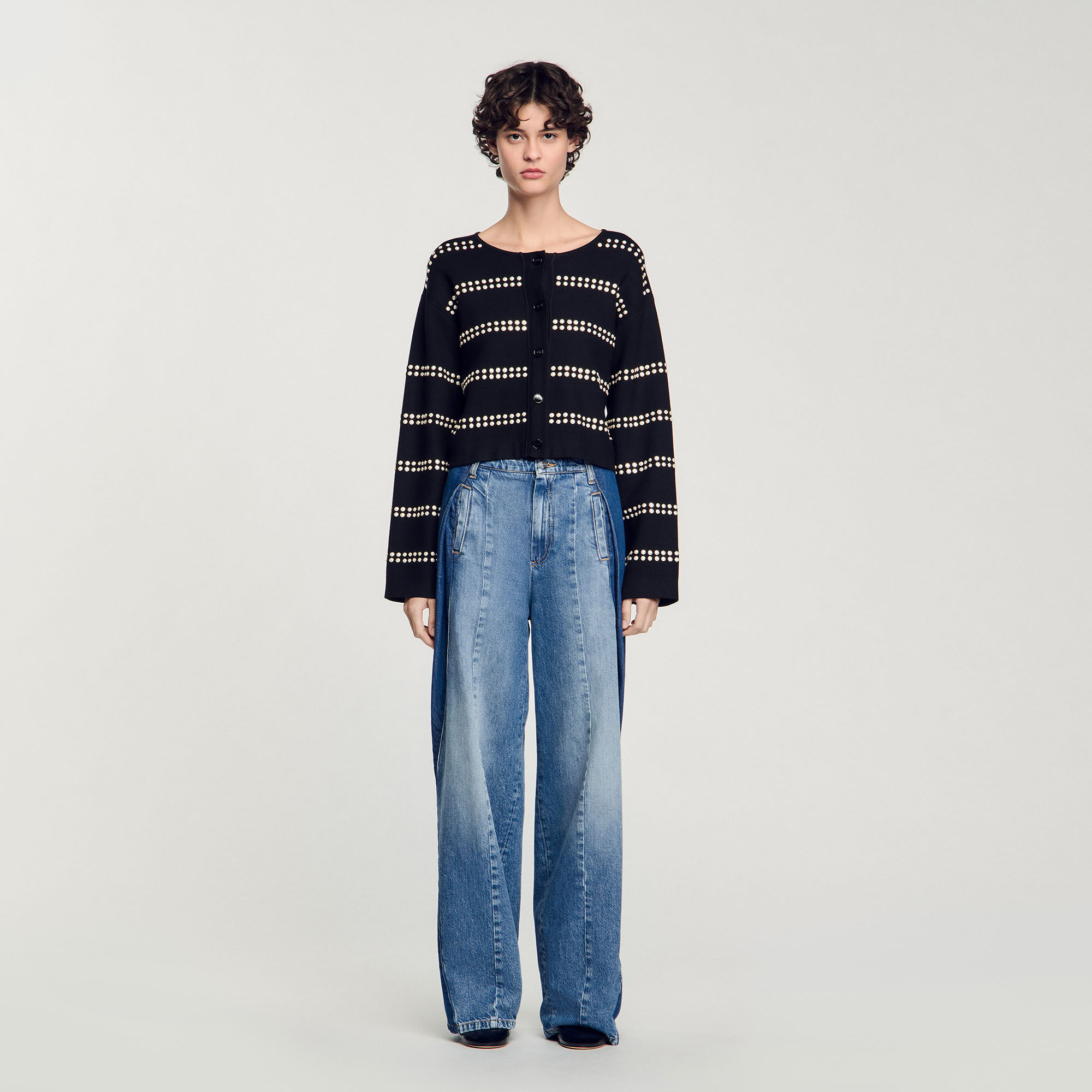 トップス NAMACHECO 22aw CYRUS CARDIGAN BLACK S Namacheko Black Cyrus Cardigan Namacheko