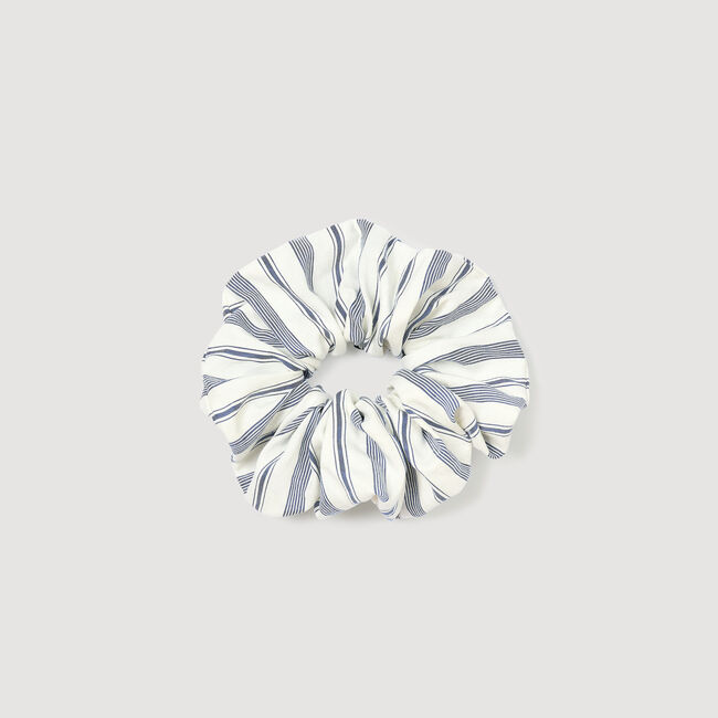 Striped scrunchie