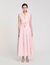 Rhinestone tie-front maxi dress