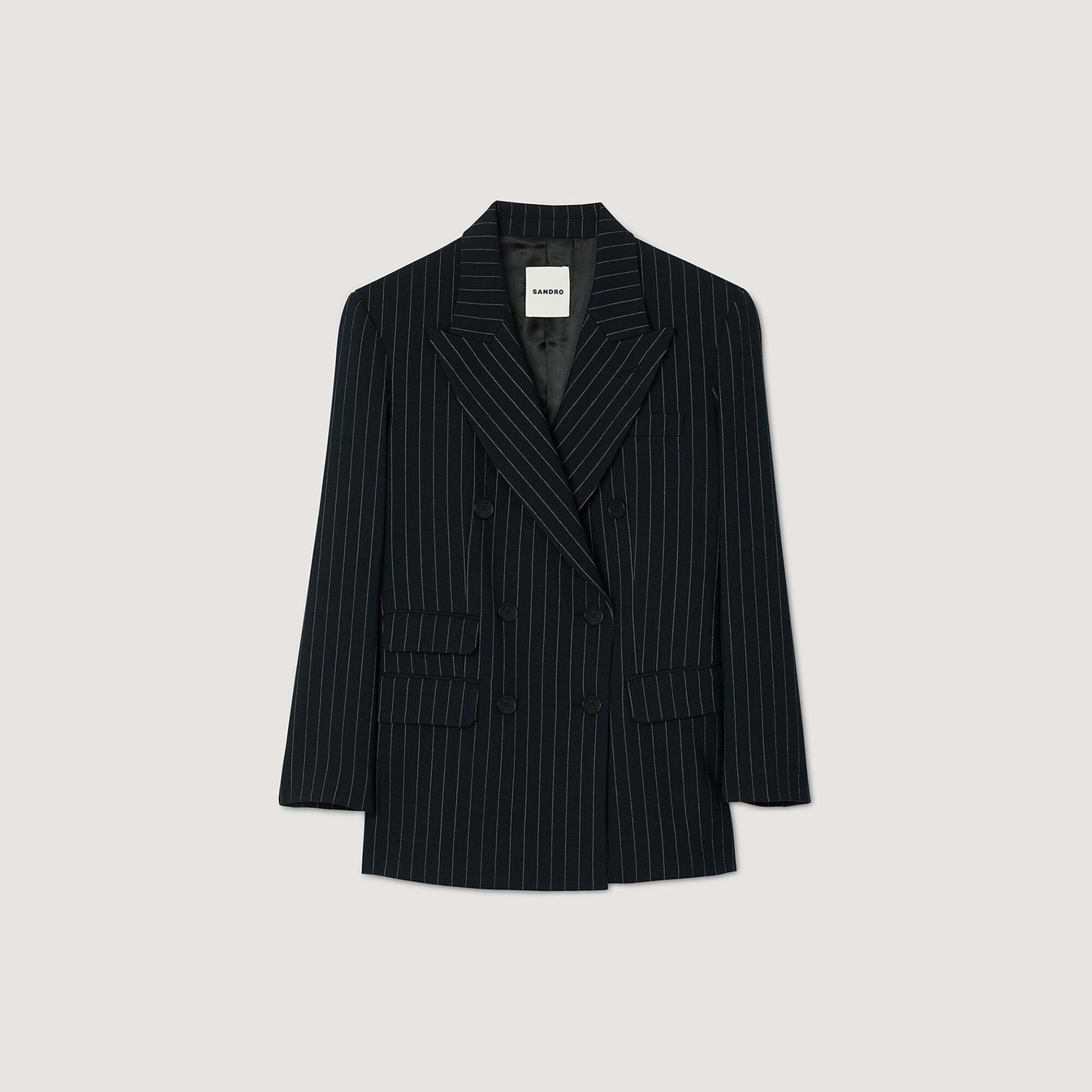 Striped suit jacket