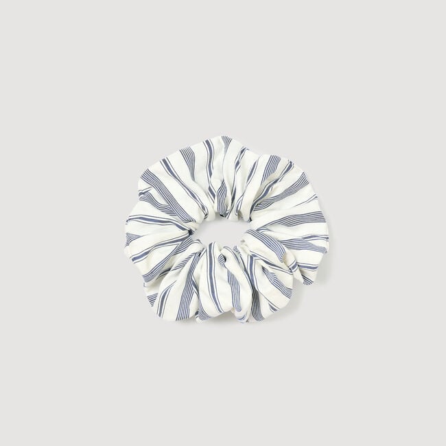 Striped scrunchie