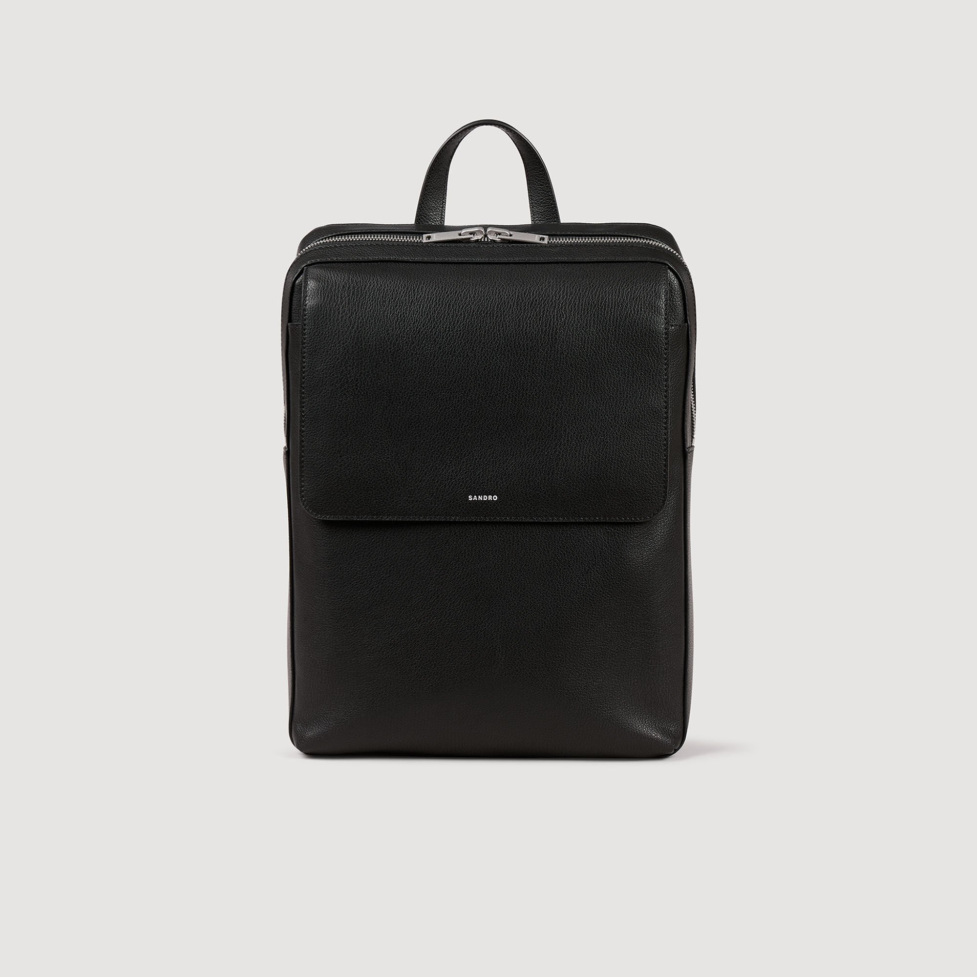 Recycled leather backpack