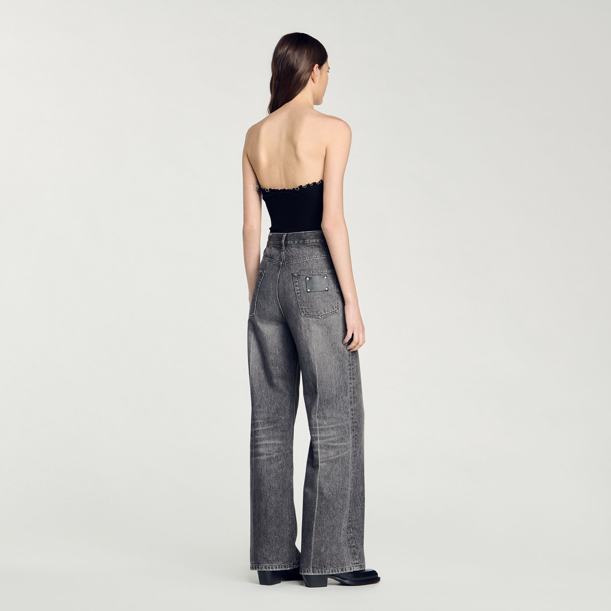 Knit bustier bodysuit