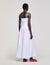 Draped bustier maxi dress