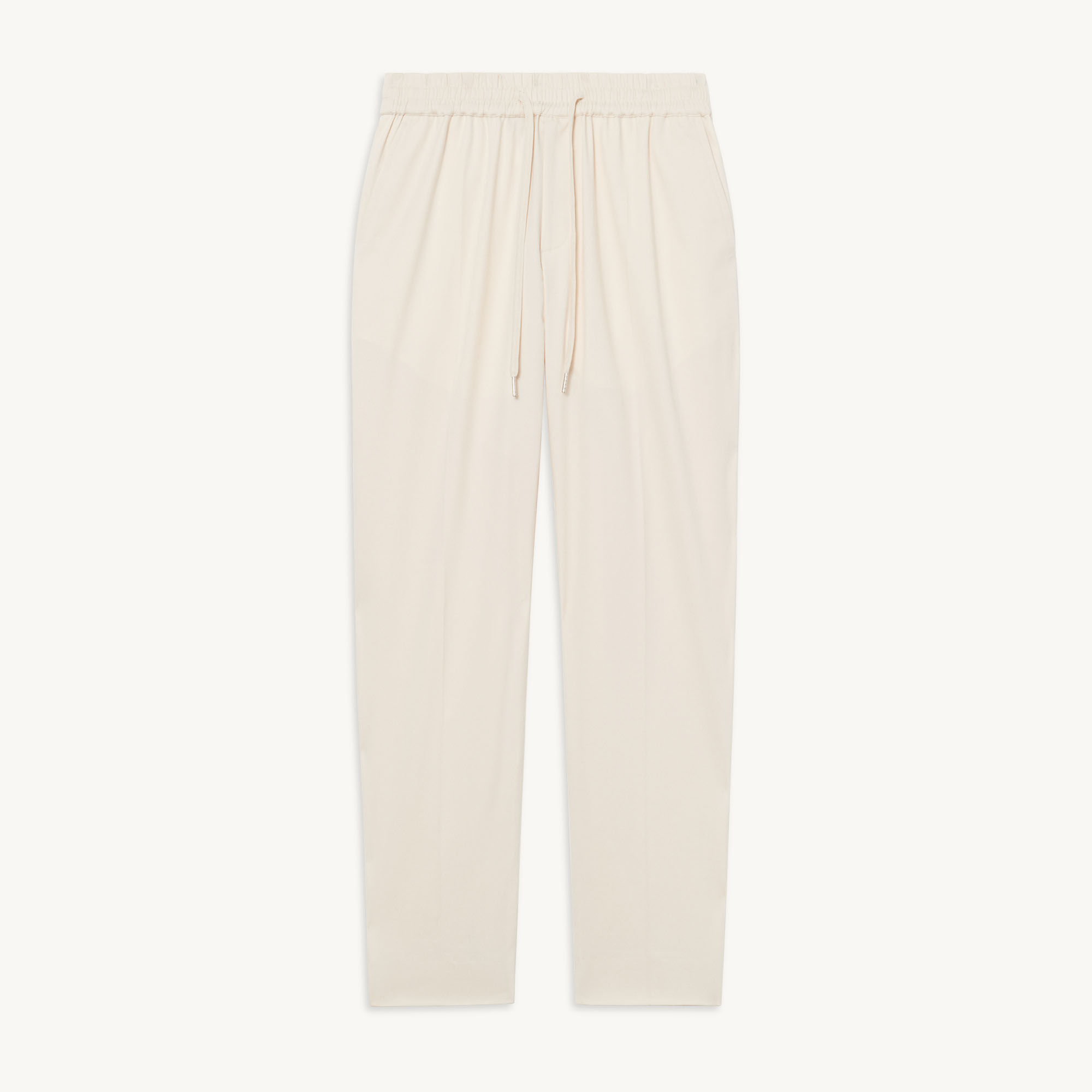 Cotton carrot-fit trousers