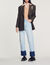 Tailored jacket with embellished brooch