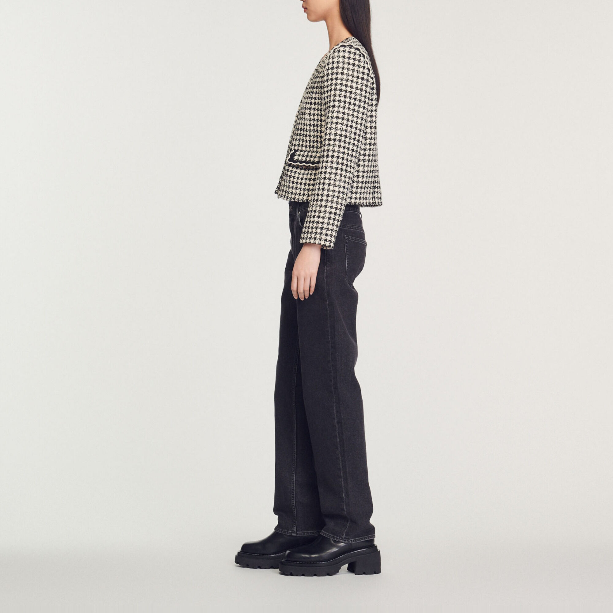 Houndstooth tweed jacket