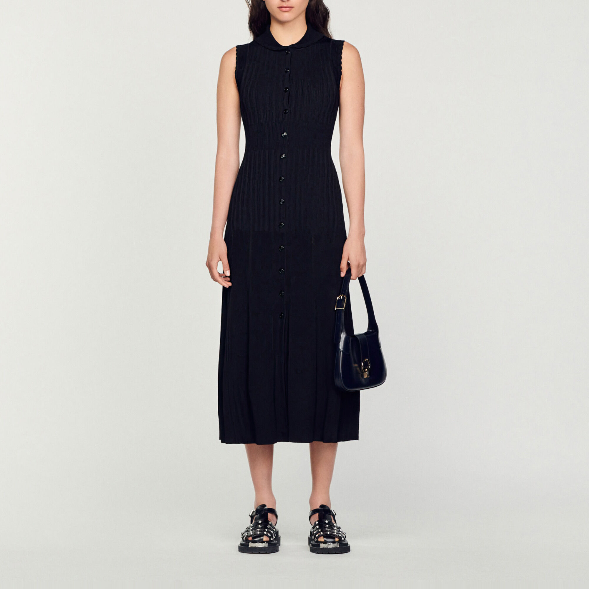 Long black dresses for women Sandro Paris