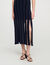 Fringed knit maxi dress
