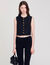 Pleated crop top