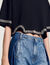 Rhinestone cropped T-shirt