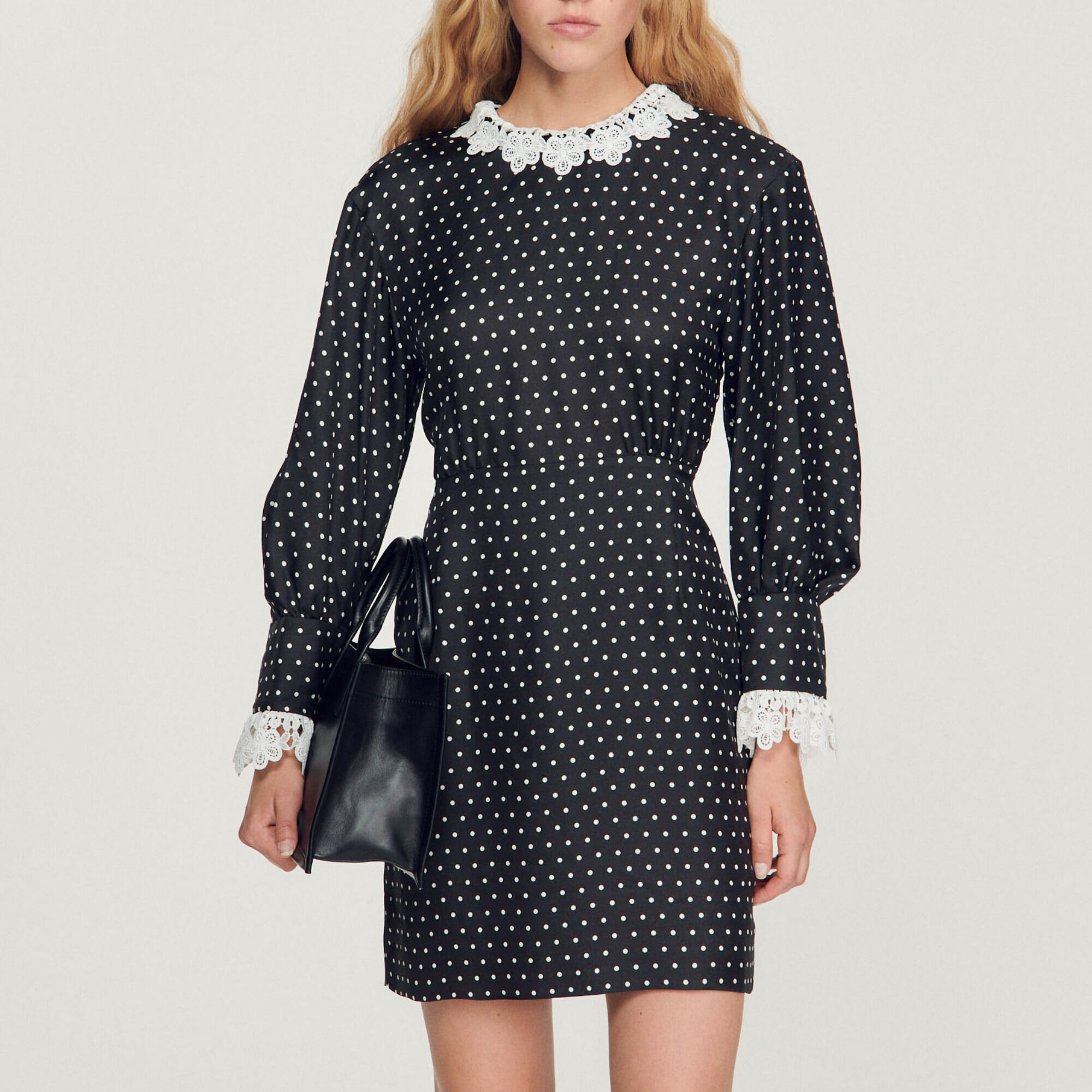 Short polka dot dress online