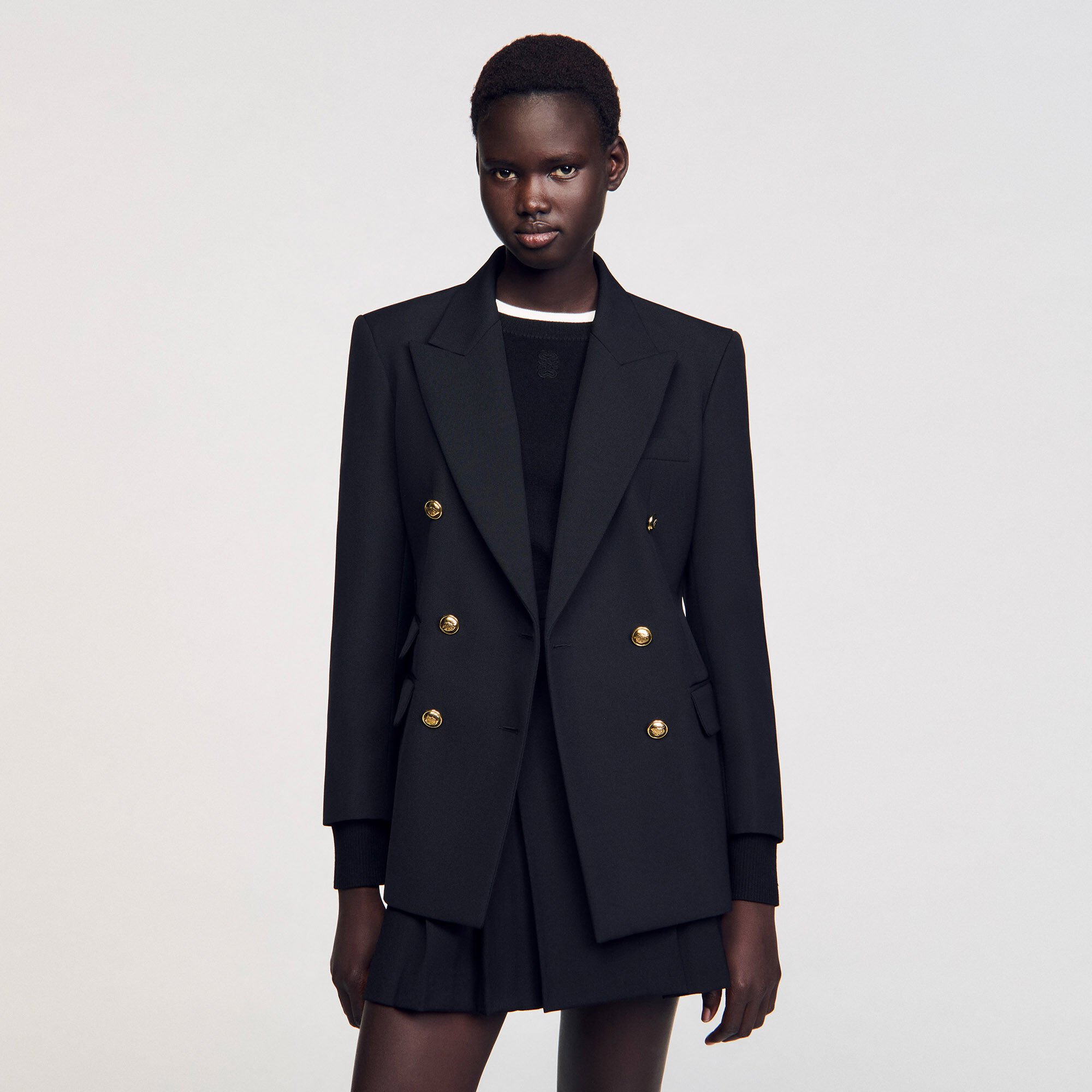 Double-breasted suit jacket