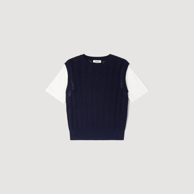 Pointelle knit jumper