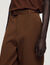 Wide-leg cotton trousers